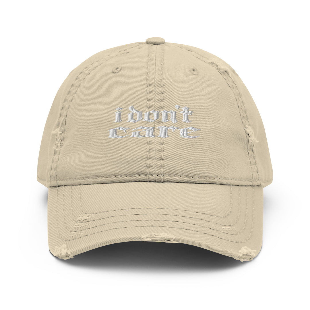 I Do Not Care Ezo Distressed Dad Hat