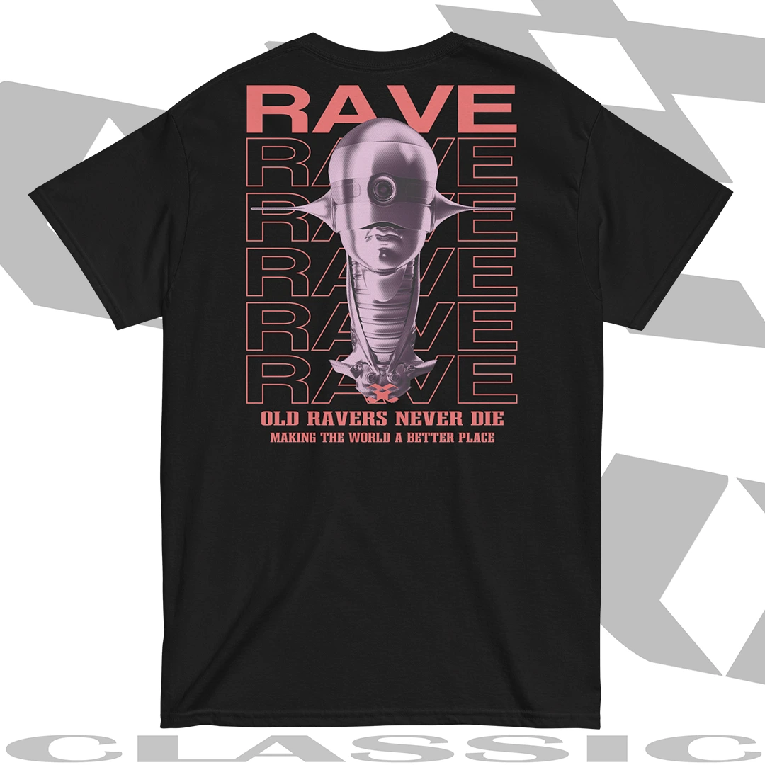 ezo,raver,cool design,classic tshirt