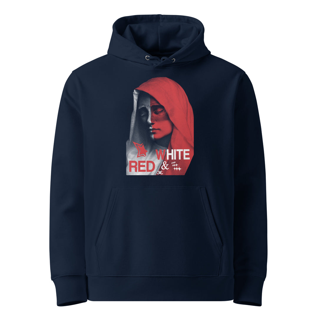 Red & White EzoUnisex Essential Hoodie