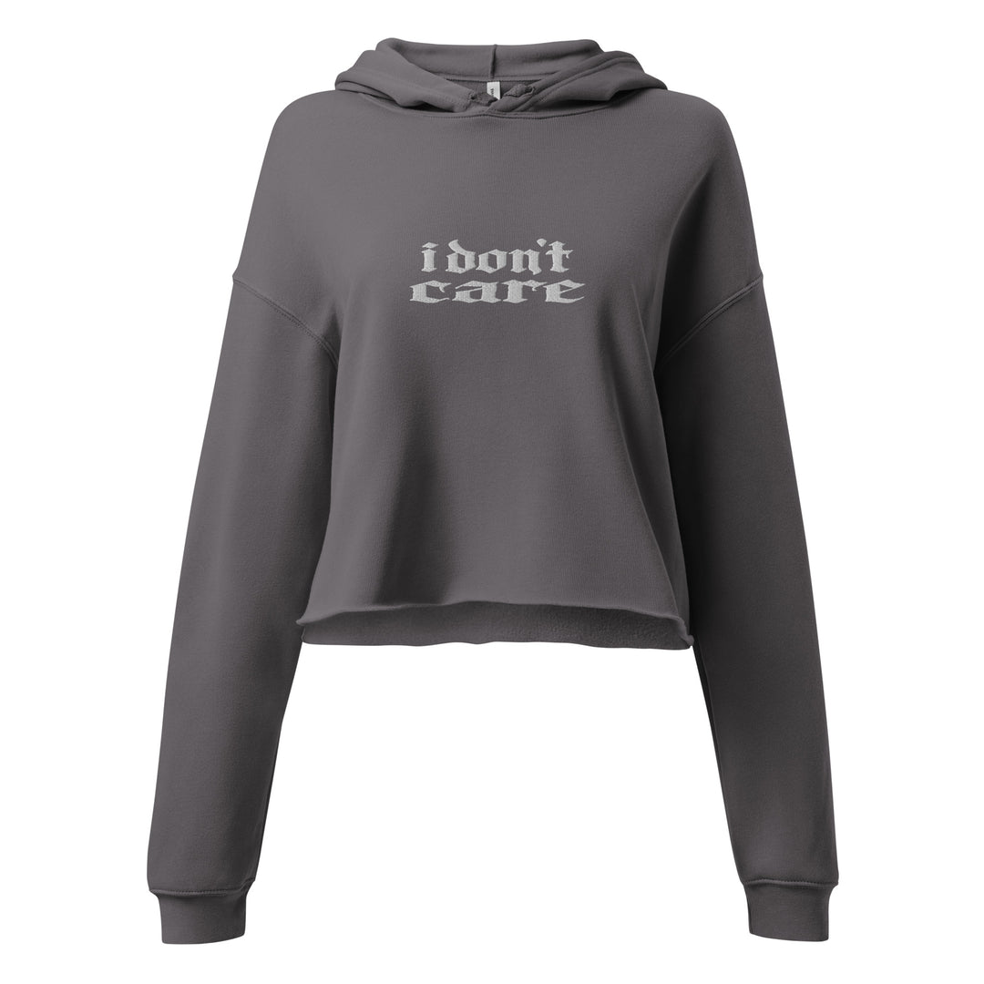 I Don't Care Women's  Crop Hoodie